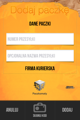 Paczkometr - lokalizator przesyłek kurierskich screenshot 2