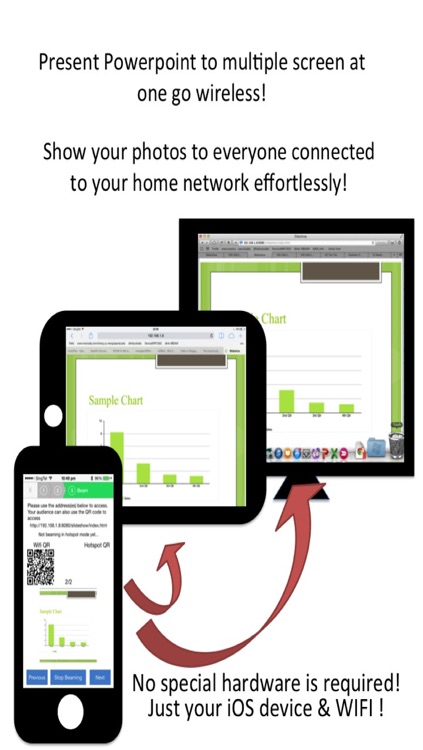 Air Beamer - Project your photo and Powerpoint to multiple screen at once!