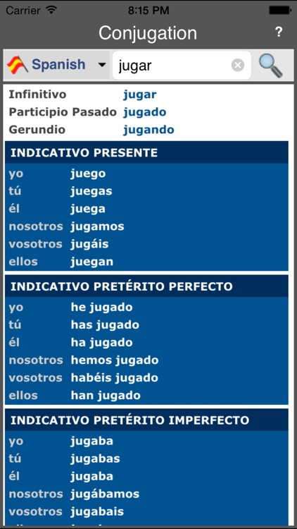 Verb Conjugation (Offline) screenshot-3