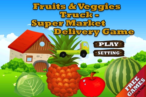 Fruits & Veggies Monster Truck - Super Market Extreme Delivery Game screenshot 4