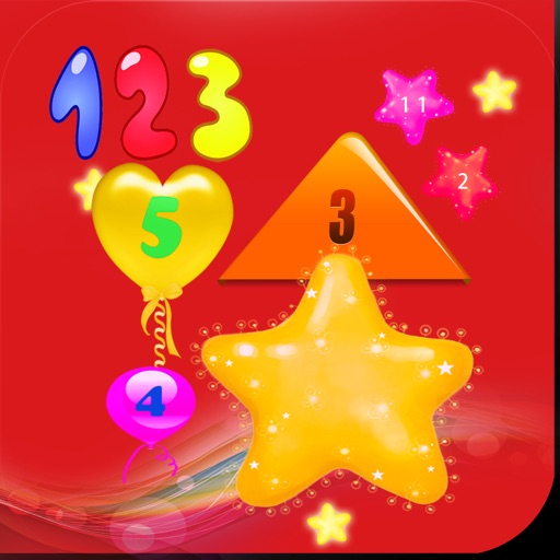 Colorful Shape Numbers Lite Icon