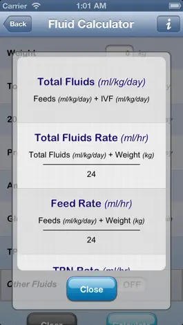 Game screenshot NICU Calculator hack