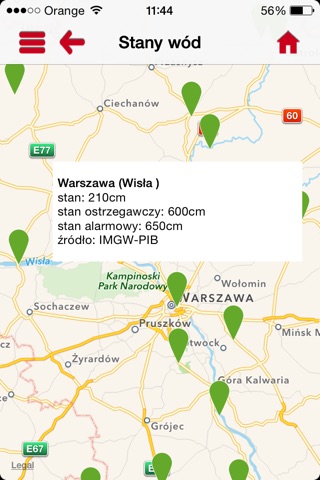 Regionalny System Ostrzegania screenshot 2