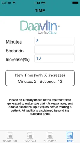 Game screenshot Phototherapy Calculator Daavlin mod apk