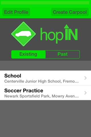 hopIN - Manage family carpools screenshot 2