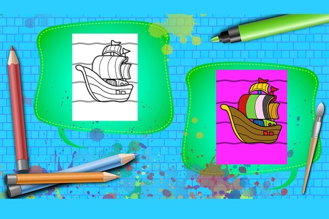 Coloring Book Pirates screenshot 4