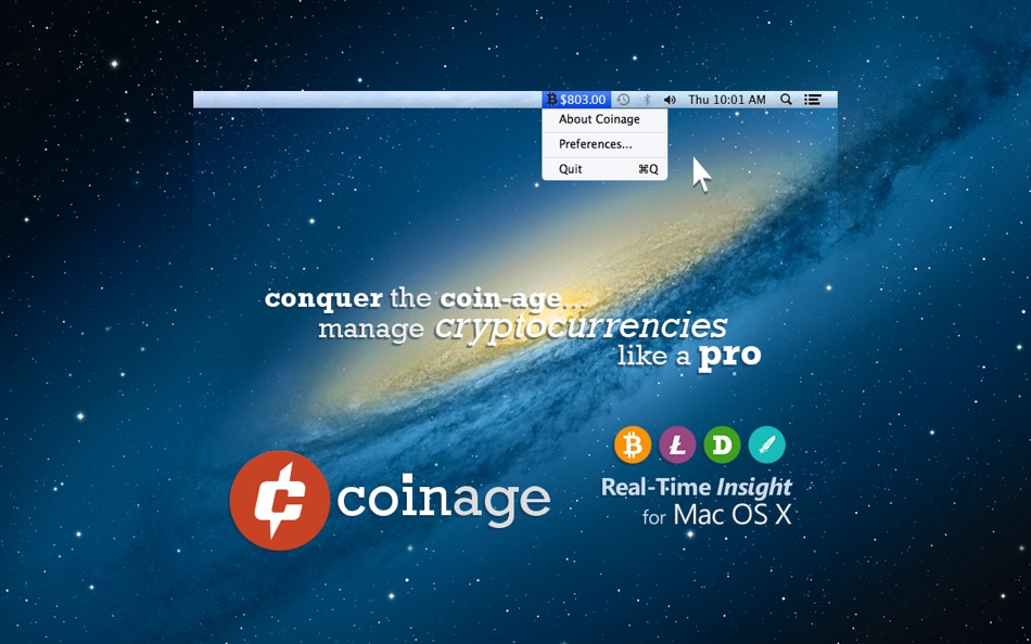 #2. Coinage for Mac OS X (macOS) 由: Kentdome LLC