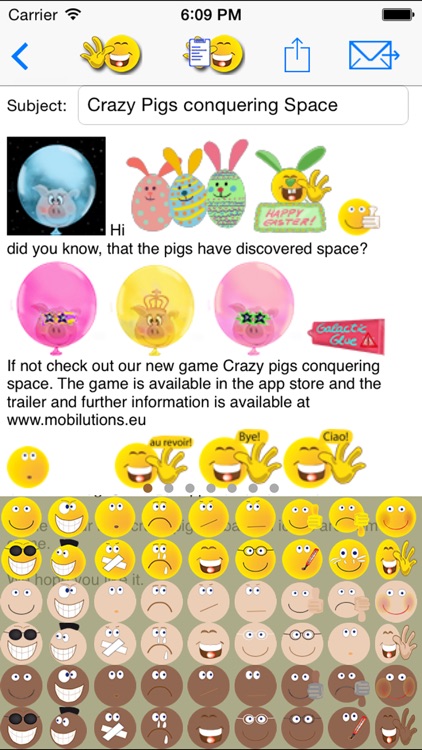 sMaily free - the funny smiley icon email App with Stickers for WhatsApp screenshot-3
