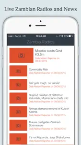 Zambia Radios and News screenshot #3 for iPhone