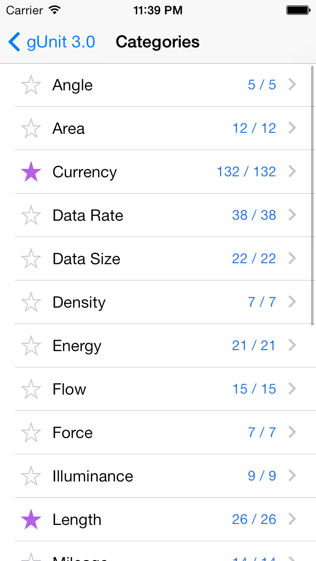 gUnit - Currency & Unit Converter (Conversion) Screenshot