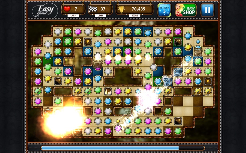 Screenshot #1 pour Easy Gems: Amazing Match 3 Puzzle