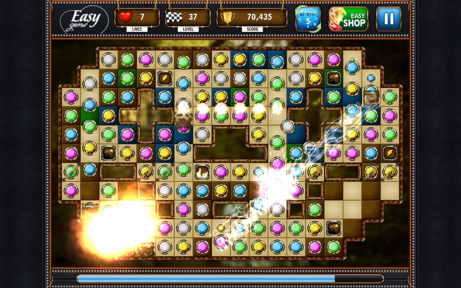 #1. Easy Gems: Amazing Match 3 Puzzle (macOS) Av: Aliaksandr Branavets