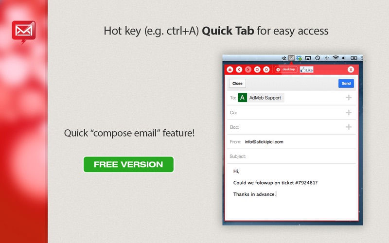 app for gmail - email menu tab iphone screenshot 3