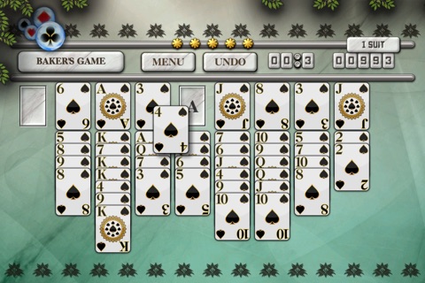 Baker's Game Solitaire HD Free - The Classic Full Deluxe Card Games for iPad & iPhone screenshot 4