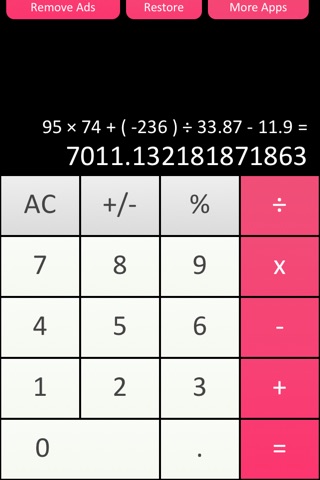 Calculator √ - Free Simple and Scientific Calculation for iPad iPhone and iPod Touch screenshot 2