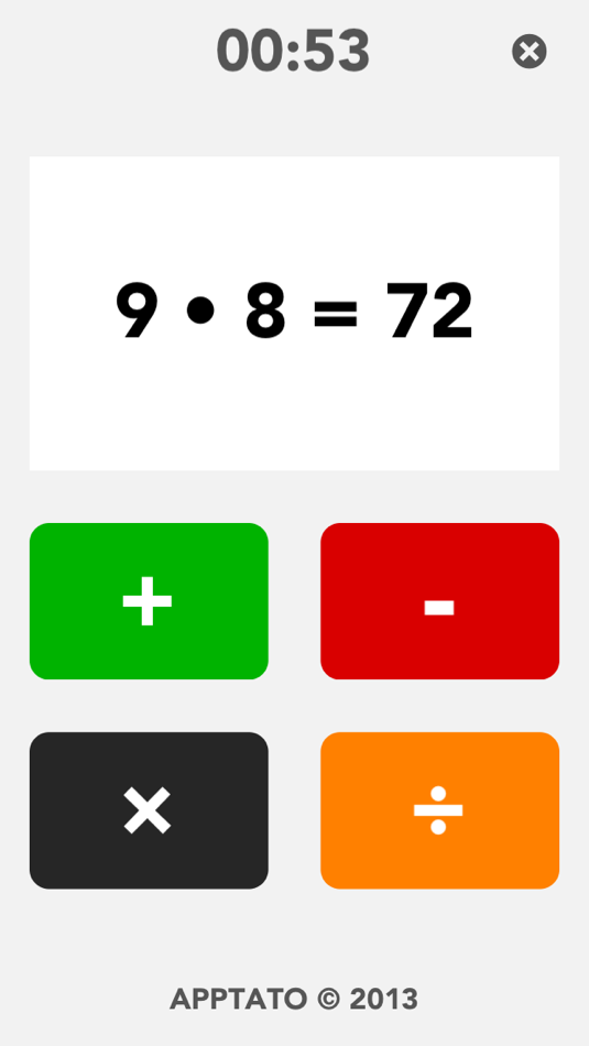 #1. Math Signs Quiz - Arithmetic Operations (iOS) By: Peter Li