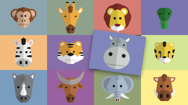 Screenshot #1 pour Wild Animals — See, hear & click the animals. For babies & kids aged 0-3 years.