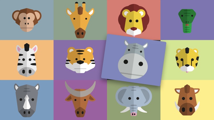 Wild Animals — See, hear & click the animals. For babies & kids aged 0-3 years.