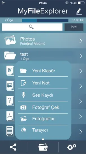 Скриншот My File Explorer на iPhone 2