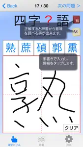 四字熟語 1480〜 手書きパズル screenshot #1 for iPhone