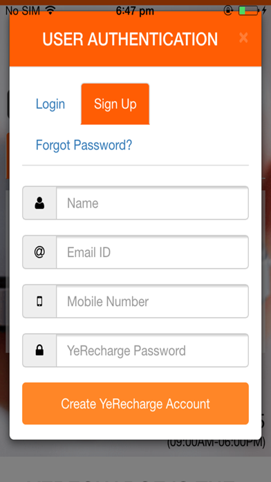 Screenshot #1 pour YeRecharge