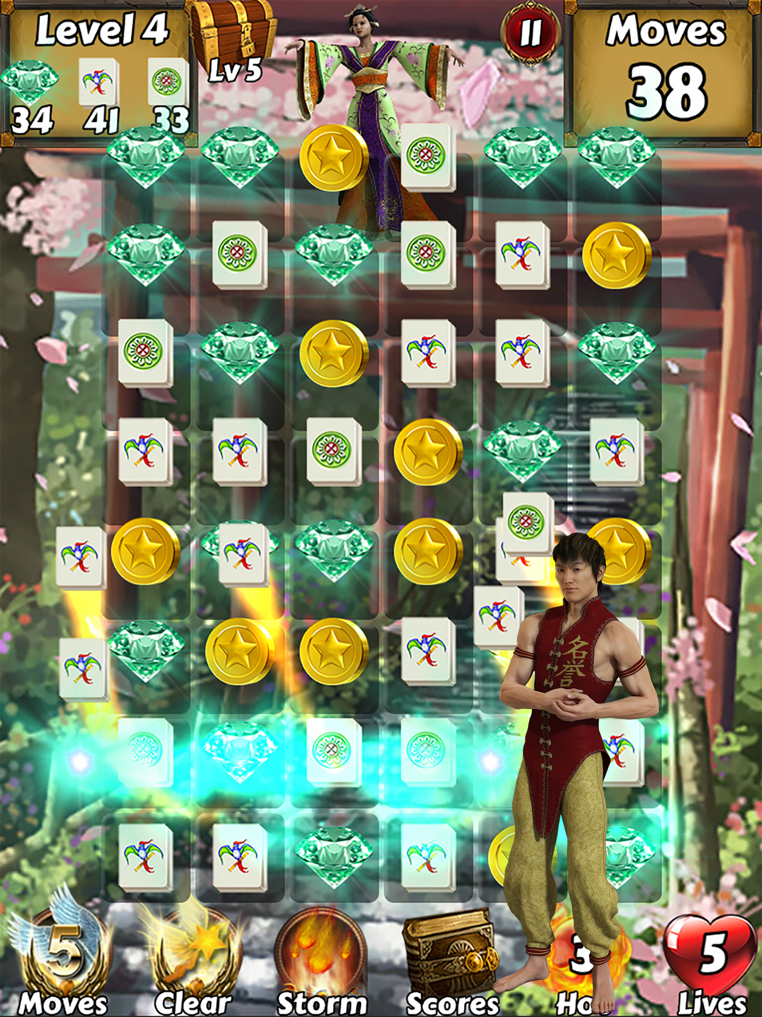 Mahjong Match Adventure World: Swipe jewels and match mahjong tiles!