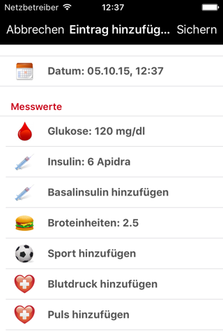 DiabetesPlus screenshot 2