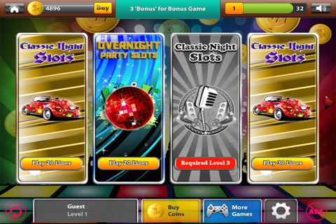 80's Disco Funky Rock Club Party Slots screenshot 3