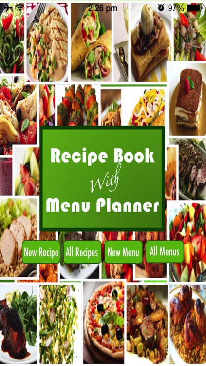Recipe Book With Menu Planner