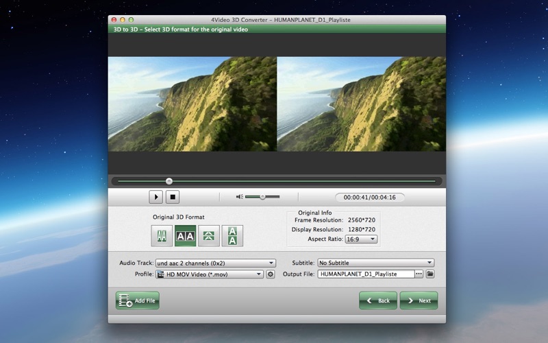 Screenshot #3 pour 4Video 3D Convertisseur