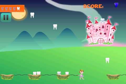 Enchanted Baby Tooth Fairy Story FREE - Collect and Catch the Tooth Falling Down Game screenshot 4