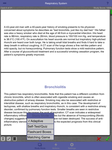 Screenshot #5 pour Pathophysiology Lange Flash Cards