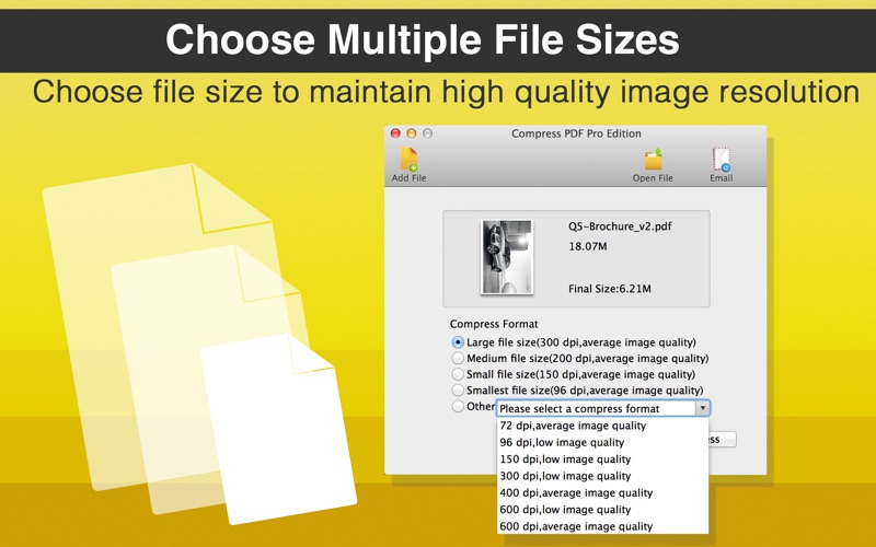Screenshot #3 pour Compress PDF Pro Edition