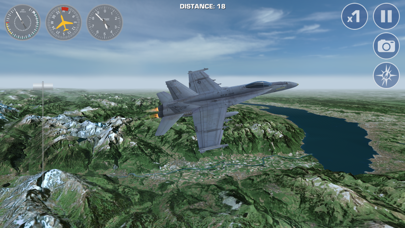Screenshot #1 pour Simulateur de vol Airplane Fly - les Alpes suisses