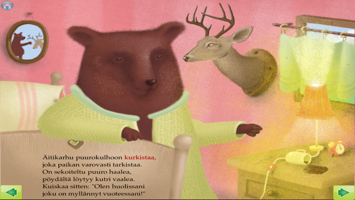 Kultakutri ja Kolme Karhua - Interaktiivinen lastenkirja