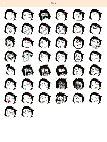 Screenshot #6 pour Funny Rage Stickers & Troll Faces Free - for WhatsApp & All Messengers!