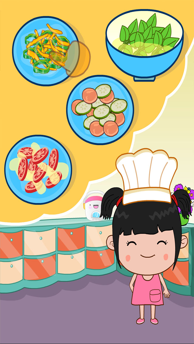 丫丫启蒙早教：学烧菜，烧菜游戏丫丫过家家，儿童游戏
