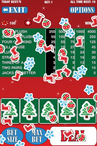 Christmas Video Poker - Xmas Casino and Bonus Games with Jacks or Better screenshot 4