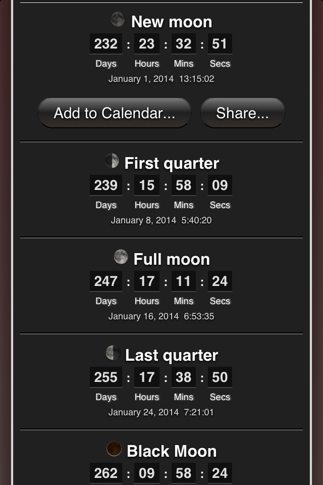 Moon Phases screenshot 4