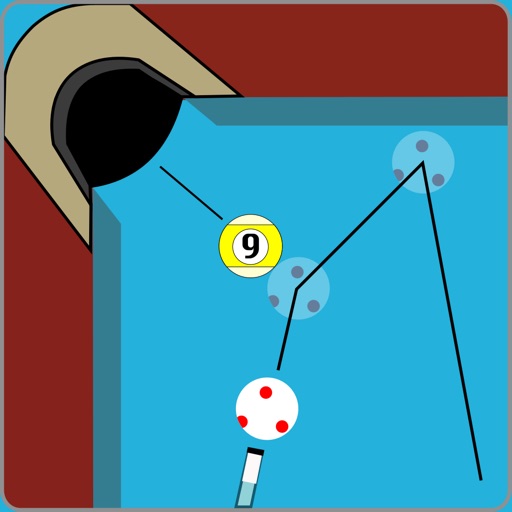 Billard Aiming Calculator Pro App Icon - EscuSoft