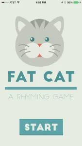 Fat Cat Rhyming Game screenshot #1 for iPhone