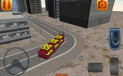 Car transporter parking game screenshot 2