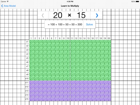 Area Model - Multiplication and Division screenshot 2