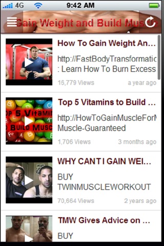 Gain Weight and Build Muscle:Gain Weight Diet plan for Men+ screenshot 2