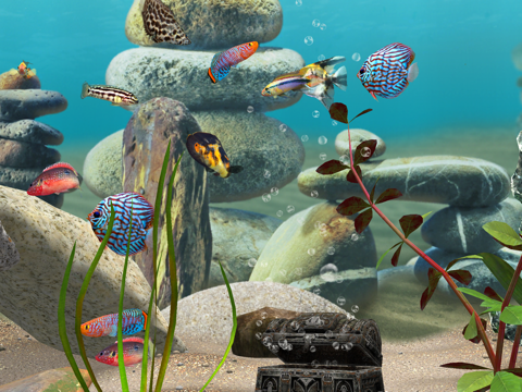 MyLake 3D Aquarium iPad screenshot 5 - Entertainment app