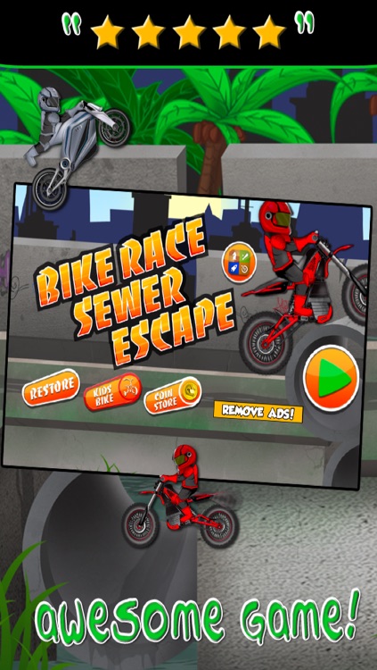 Motorcycle Bike Race Escape : Speed Racing from Mutant Sewer Rats & Turtles Game - For iPhone & iPad Edition