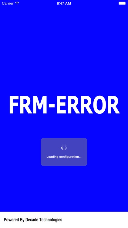 FRM-Error
