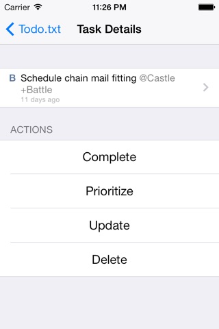 Todo.txt Touch screenshot 2