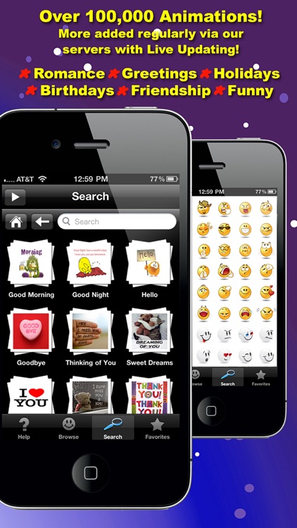 Fun Animations for MMS Text Messaging - 1 MILLION 3D Animated Emoticons