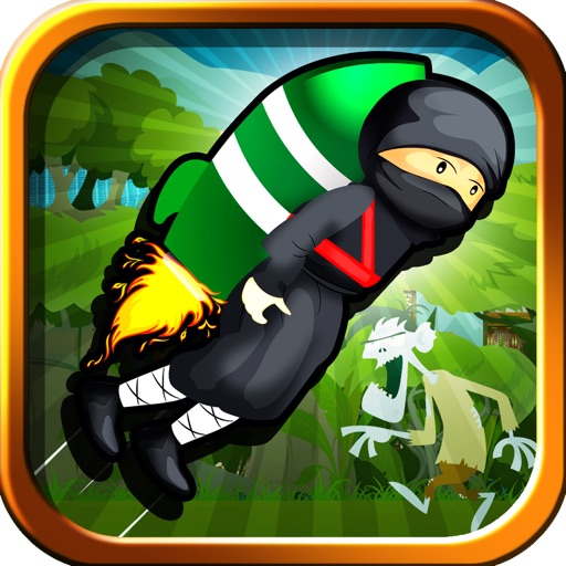 Little Ninjas in a clumsy road trip of Zombie Walking Diamond Edition iOS App